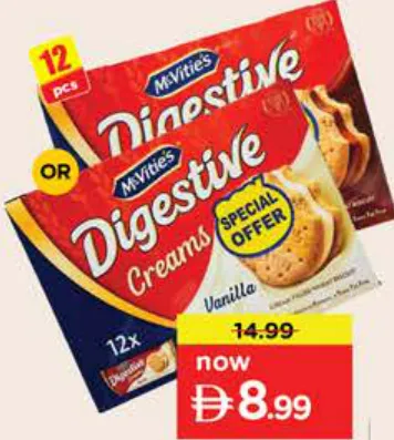 McVitie's Diges Creams Choco/Vanilla