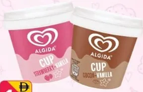 Algida Cup Strawberry / Cocoa Vanilla Assorted