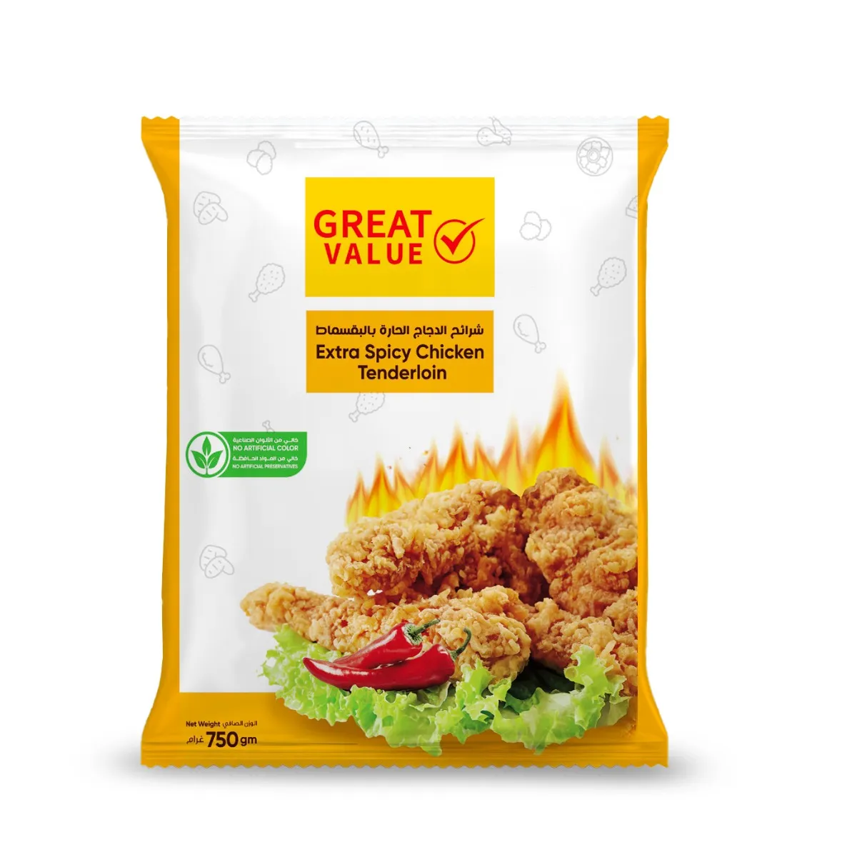 Great Value دجاج حار جدا سوبريم