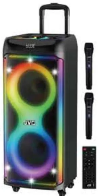 JVC Trolley Speaker With Wireless Mic XSN5214PB