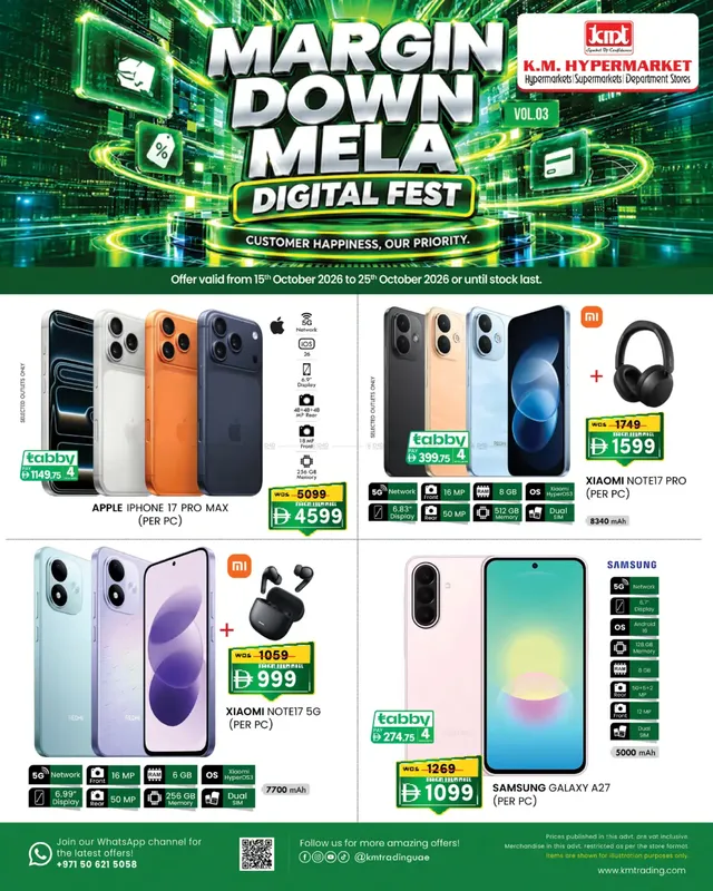 K.M. Hypermarket flyer cover