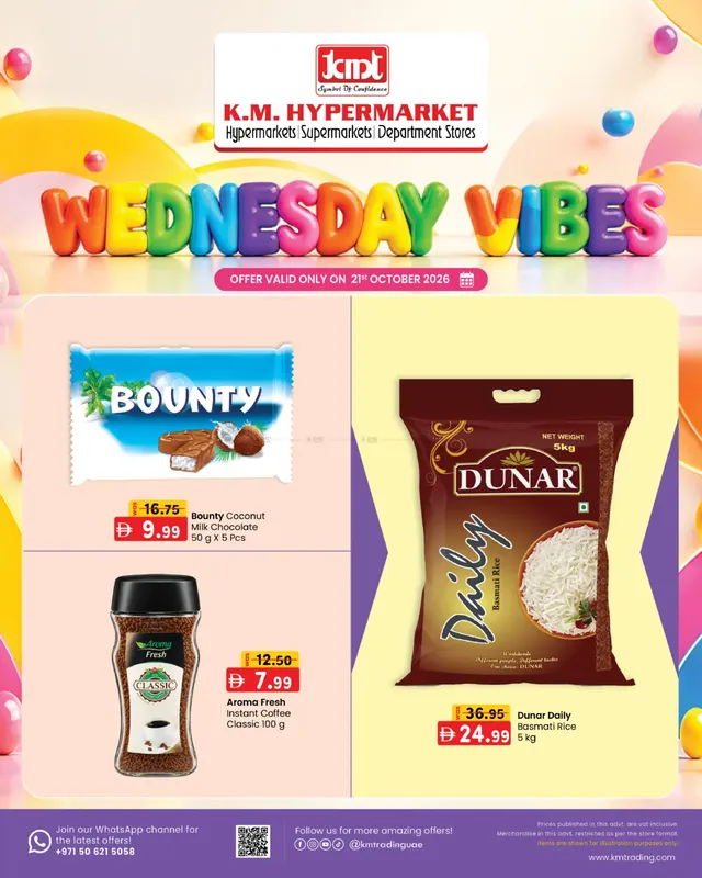 K.M. Hypermarket flyer cover