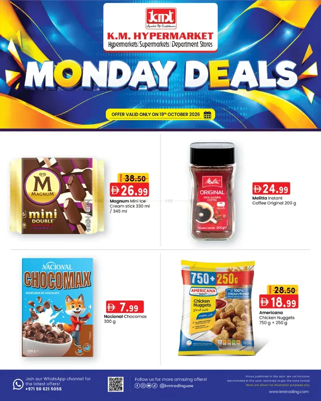 K.M. Hypermarket flyer cover